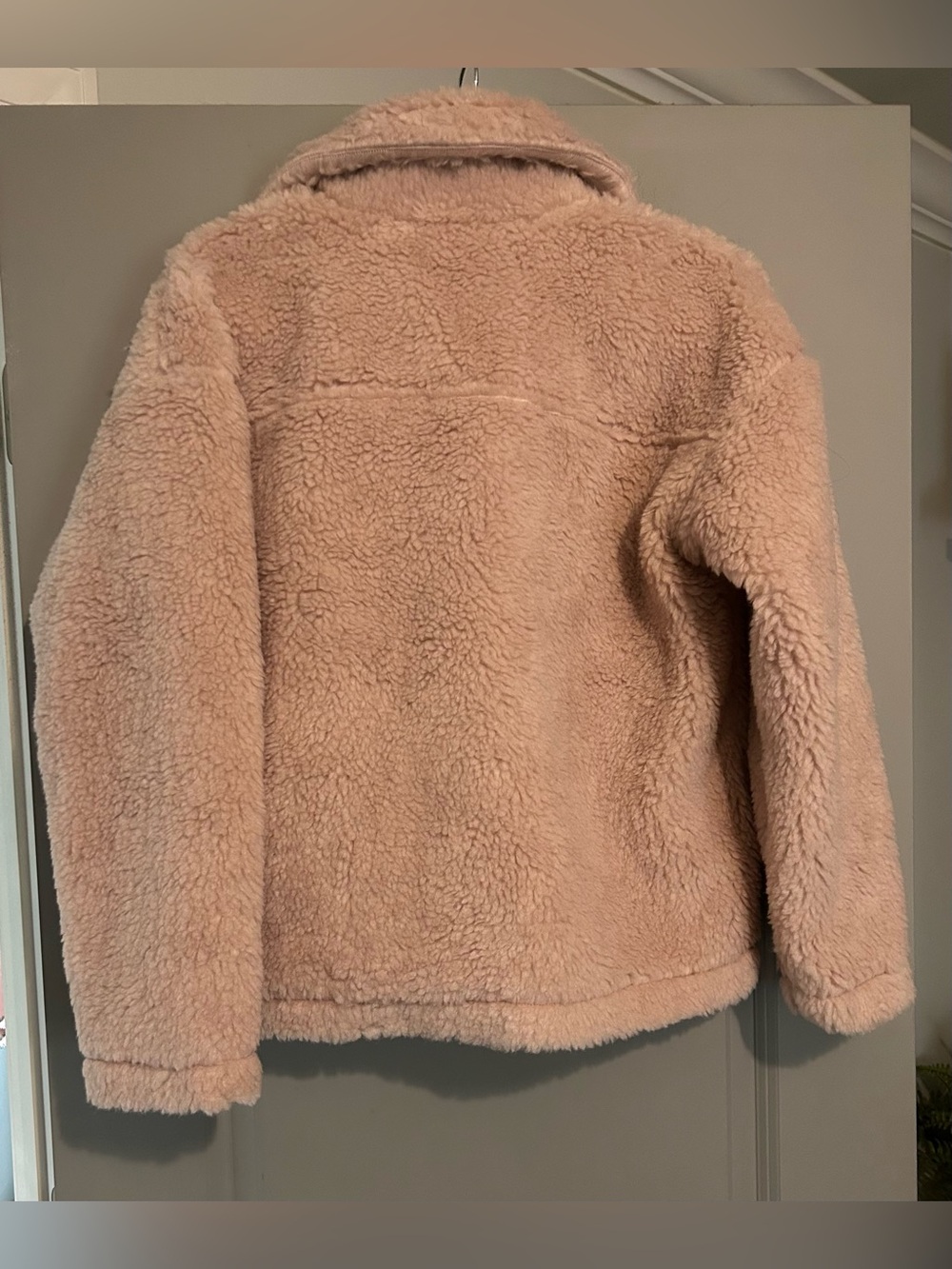 Saltwater Luxe Blush Pink Teddy Toggle Coat Sherpa Jacket Small NWOT - Picture 5 of 6